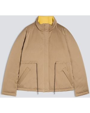 Aspesi Wattierte Jacke Aus Baumwoll-Gabardine - Natur
