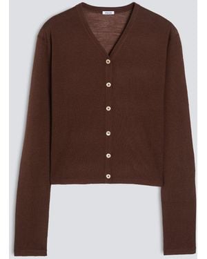 Aspesi Cardigan Aus Merinowolle - Braun