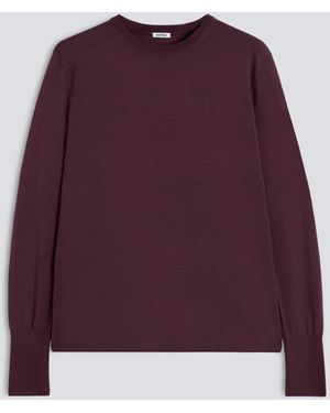 Aspesi Rundhals-Strickpullover Aus Merinowolle - Rot