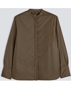 Aspesi Hemdjacke Glue Aus Nylon Mit Thermore-Wattierung - Grün