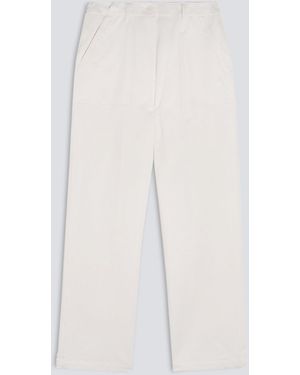 Aspesi Hose Aus Baumwoll-Gabardine - Weiß