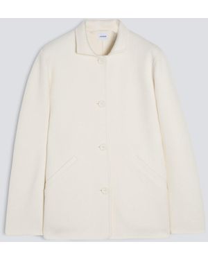 Aspesi Jacke Aus Double-Face-Wollgewebe - Weiß