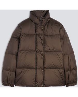 Aspesi Wattierte Und Gesteppte Jacke Aus Mikrofaser - Braun