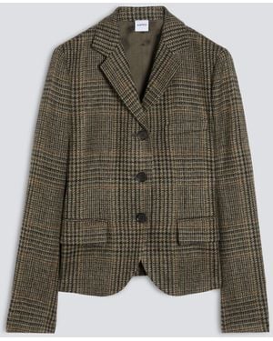Aspesi Einreihige Jacke Aus Reiner Schurwolle - Grün