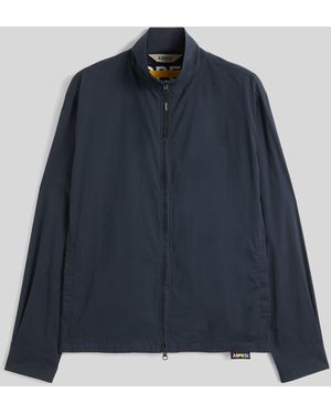 Aspesi Jacke Aus Wasserabweisendem Baumwoll-Nylon-Gewebe - Blau
