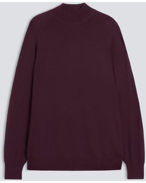 Aspesi Rollkragenpullover Aus Merinowolle - Lila