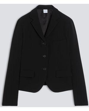 Aspesi Einreihige Jacke Aus Cady-Crepe Aus Polyester-Triacetat - Schwarz