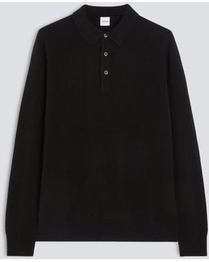 Aspesi Poloshirt Aus Wolle Und Kaschmir - Schwarz