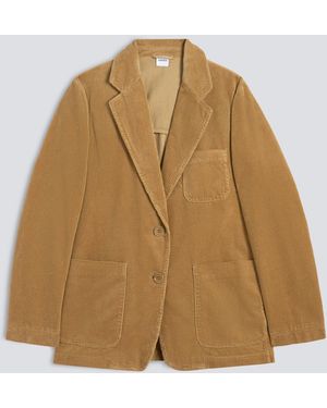 Aspesi Jacke Aus Cordsamt - Natur