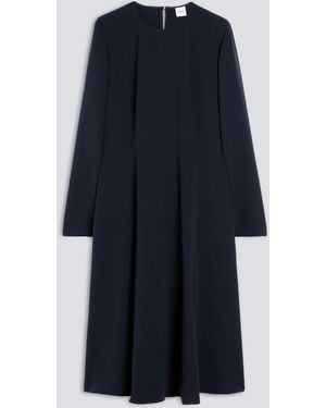 Aspesi Midikleid Aus Cady-Crepe - Blau