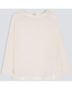 Aspesi Top Aus Seiden-Crepe De Chine Uni - Weiß