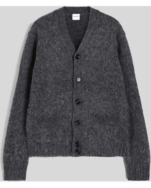 Aspesi Cardigan Aus Angerauter Wolle - Blau
