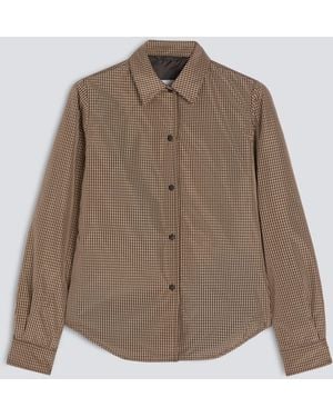 Aspesi Hemdjacke -Glue- Aus Taft - Braun