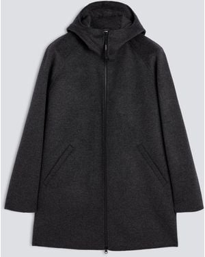 Aspesi Jacke Aus Double-Face-Wollgewebe - Schwarz