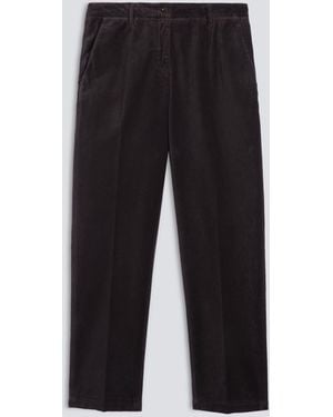 Aspesi Hose Aus Glattem Samt - Schwarz