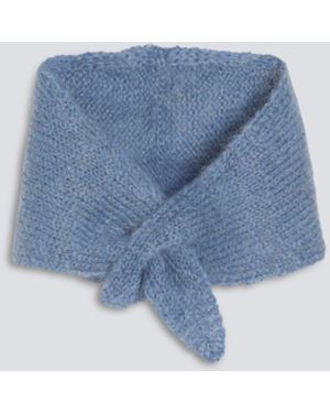 Aspesi Kleines Tuch Aus Mohair Und Wolle - Blau