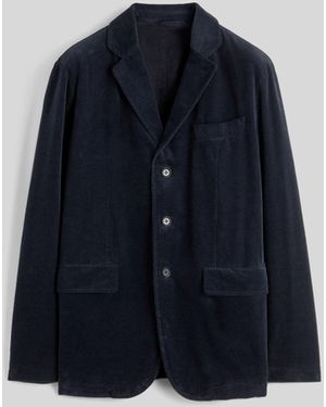Aspesi Jacke Kuki Aus Samt - Blau