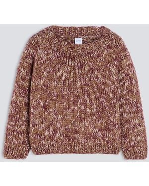 Aspesi Handgefertigter Rundhals-Strickpullover Aus Schurwolle Und Mohair - Mehrfarbig