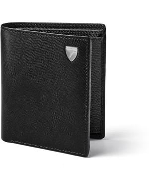 Aspinal of London Id & Coin Rfid Wallet - Black