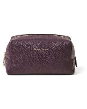 Aspinal of London Makeup Bag - Purple