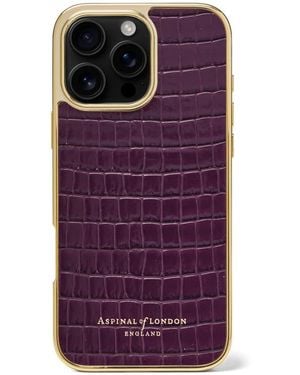 Aspinal of London Iphone 16 Pro Max Case - Purple