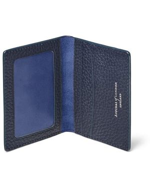 Aspinal of London Id & Travel Card Case - Blue