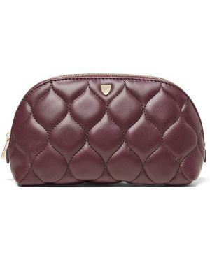 Aspinal of London Classic Makeup Case - Purple