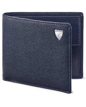 Aspinal of London Billfold Coin Wallet - Blue