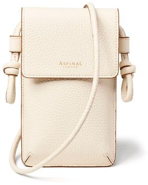 Aspinal of London Ella Phone Pouch - Natural