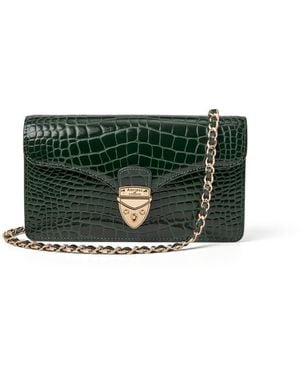 Aspinal of London Mayfair Clutch - Green