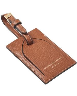 Aspinal of London Hudson Luggage Tag - Brown