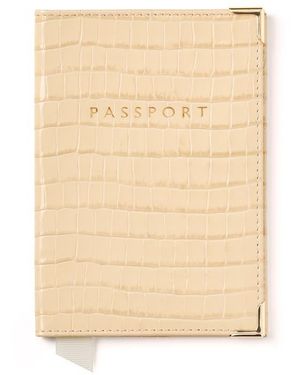 Aspinal of London Passport Cover - Natural