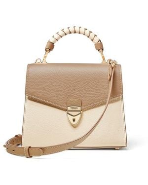 Aspinal of London Midi Mayfair 2 Bag - Natural
