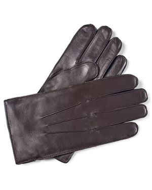 Aspinal of London Cashmere Lined Leather Gloves - Brown