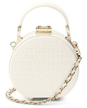 Aspinal of London Micro Hat Box - Metallic