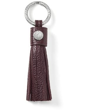 Aspinal of London Hudson Tassel Keyring - Purple