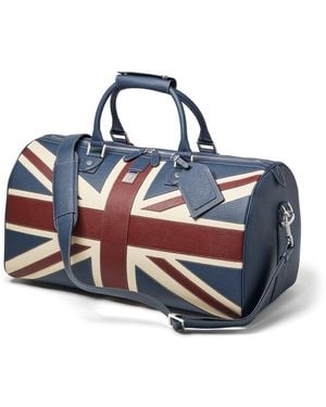 Aspinal of London Brit Duffle Travel Bag - Blue
