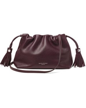 Aspinal of London Soho Large Crossbody Pouch - Purple