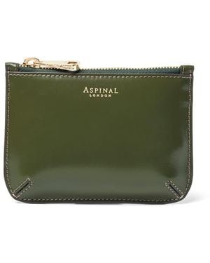 Aspinal of London Small Ella Pouch - Green