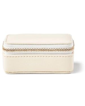 Aspinal of London Small Travel Jewellery Case - White