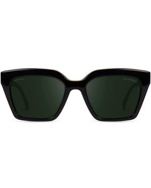 Aspinal of London Ava Square Sunglasses - Black