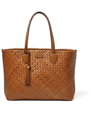Aspinal of London Large Island Tote Bag - Brown