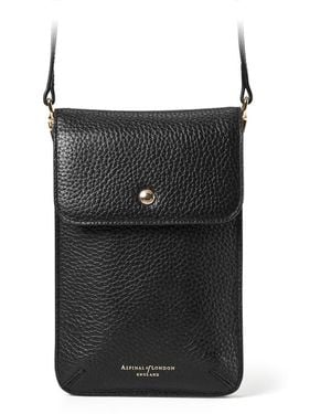 Aspinal of London Duo Phone Crossbody Pouch - Black