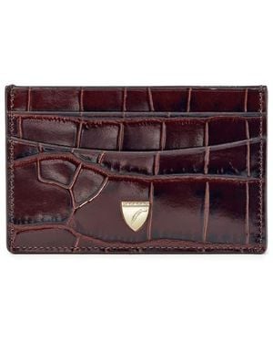 Aspinal of London Slim Credit Card Holder - Purple