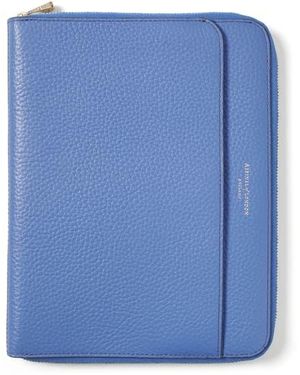 Aspinal of London A5 Compact Organiser Padfolio - Blue