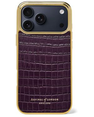 Aspinal of London Iphone 17 Pro Max Case - Purple