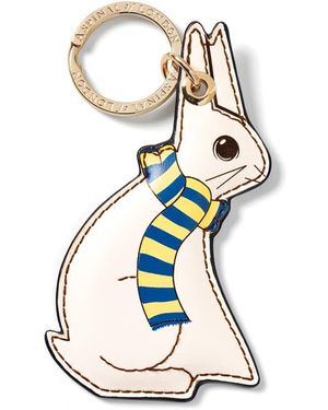 Aspinal of London Cuddly Bunny Keyring - Metallic