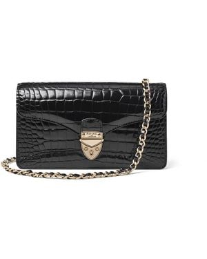 Aspinal of London Mayfair Clutch Bag - Black