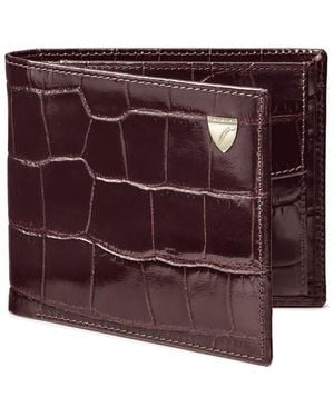Aspinal of London Billfold Coin Wallet - Purple