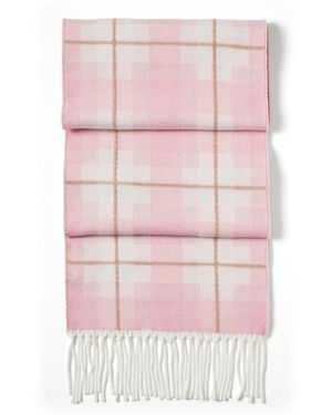 Aspinal of London Premium Merino Wool Oversized Scarf - Pink